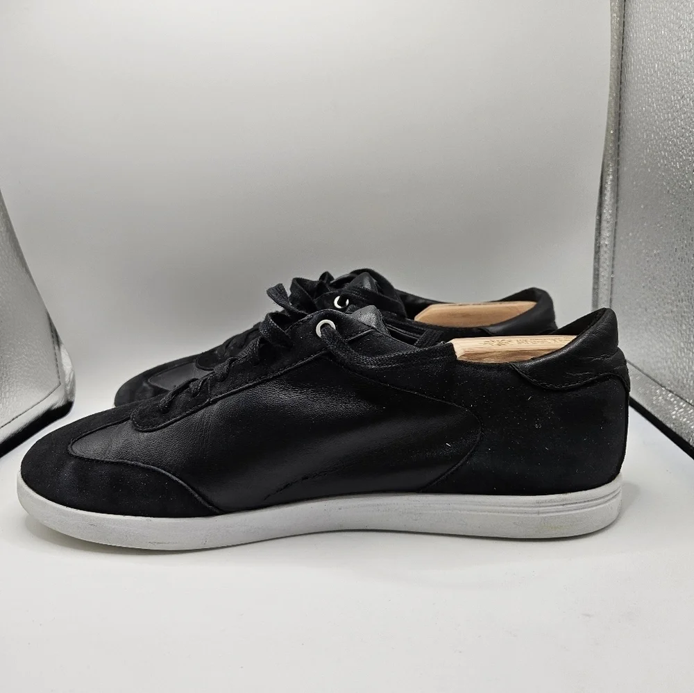Cole Haan Grand.OS Women Size 10.5 B Black Leather Suede Low Top Casual Sneakers - Picture 3 of 10